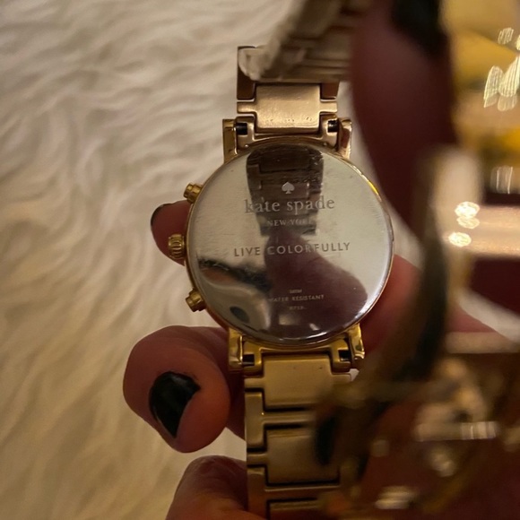 Kate Spade Gramercy gold chronograph watch | 6” - Picture 4 of 4